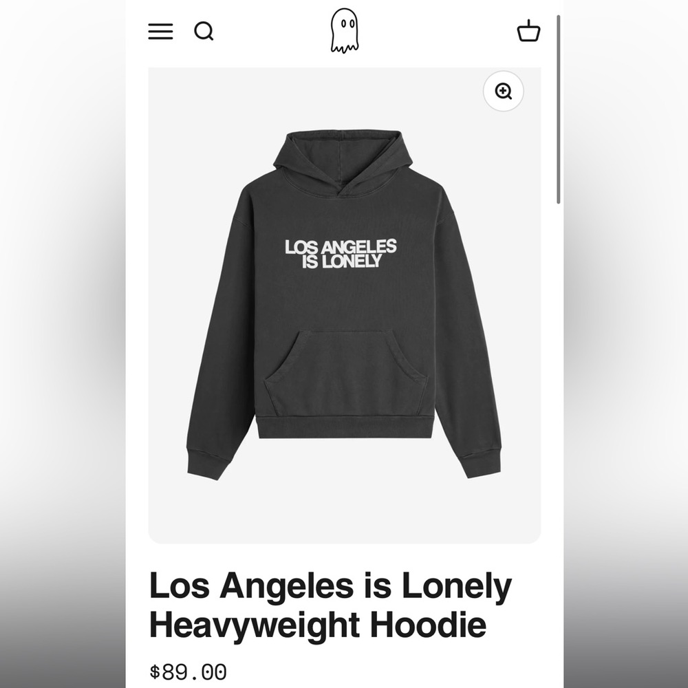NWT - Lonely Ghost Hoodie